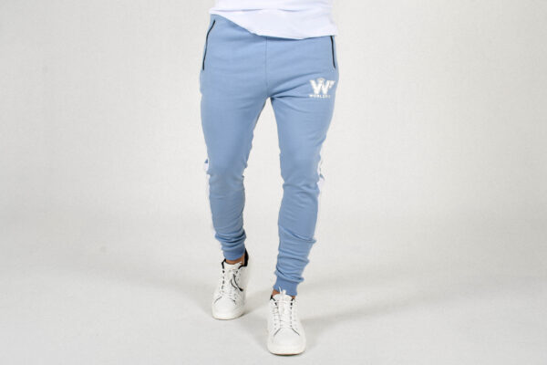 jogger franja lateral celeste - Imagen 4