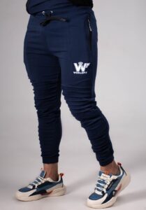 jogger de alforzas azul - XL
