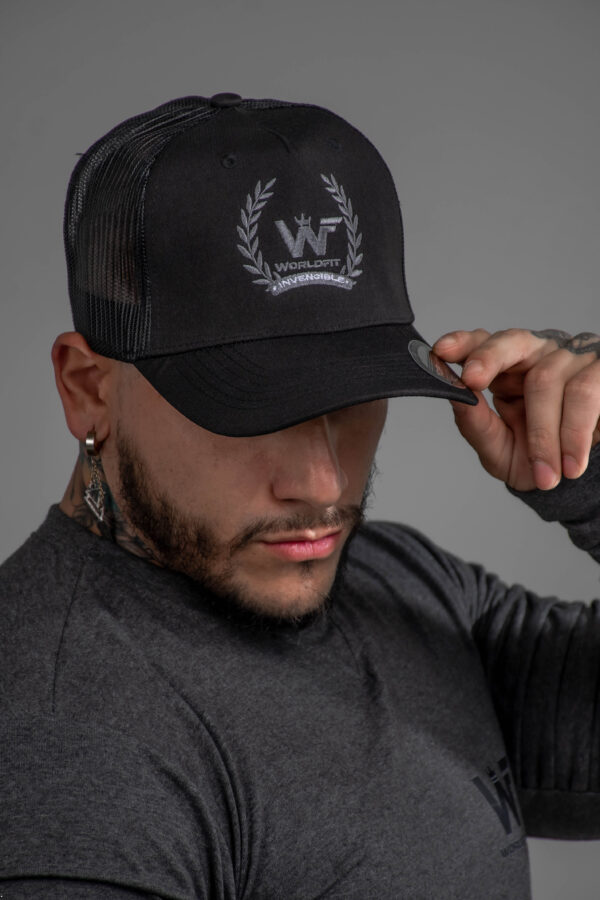 gorra performance worldfit original negra - Imagen 3