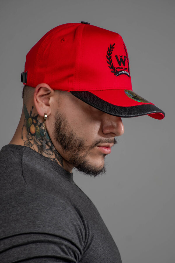 gorra performance worldfit original roja - Imagen 2