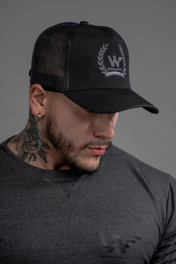 gorra performance worldfit original negra