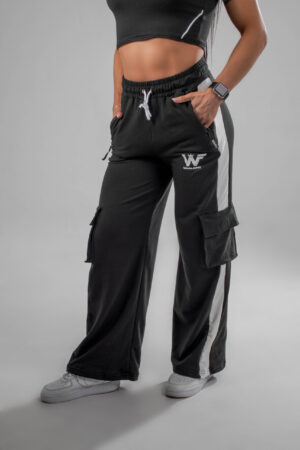 jogger Gwen de franja negro