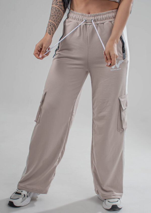 jogger Gwen de franja beige - Imagen 4