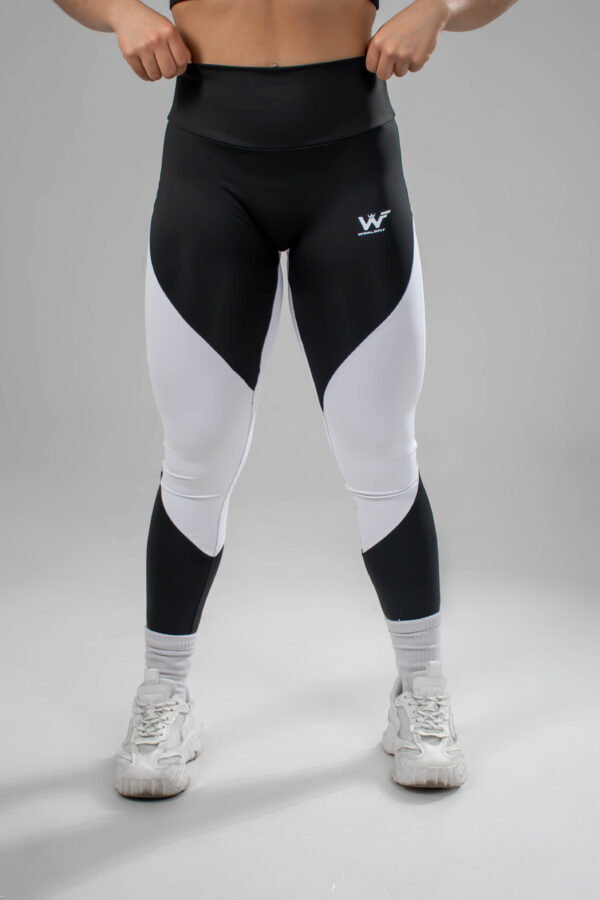 leggins fiori negro