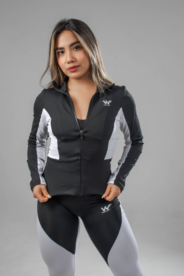 chaqueta fiori negro - Imagen 2
