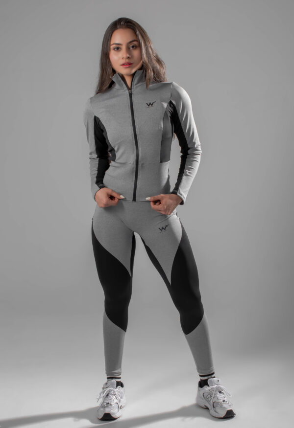 chaqueta fiori gris - Imagen 2