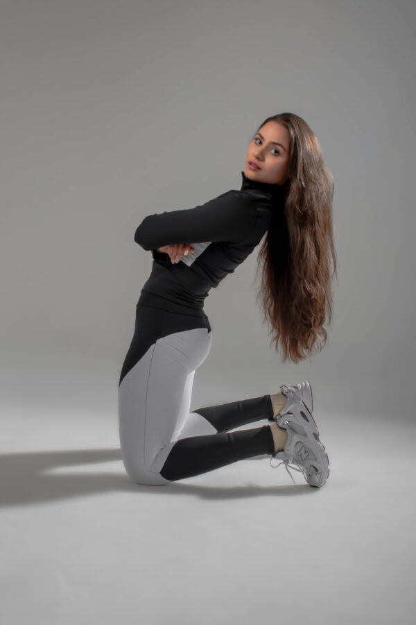 leggins fiori negro - Imagen 5