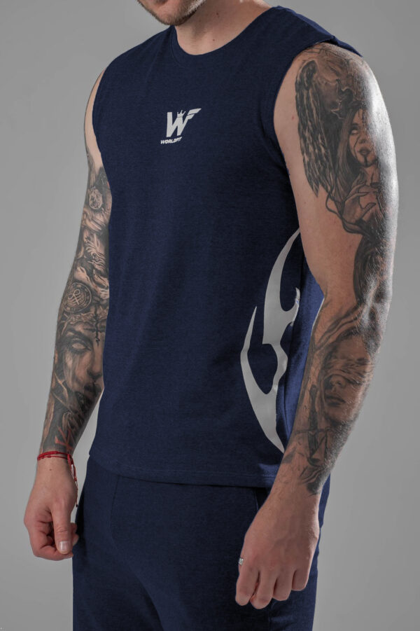 camisilla tribal azul - Imagen 4