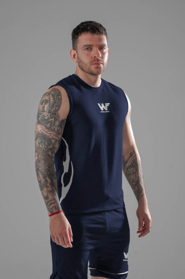camisilla tribal azul