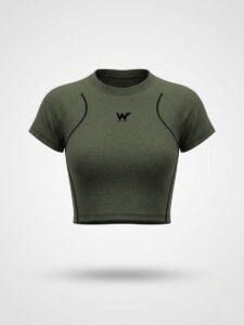 Camiseta atenea verde militar - S