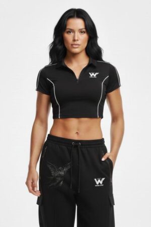 Camiseta Polo Novafit negra