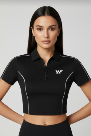 Camiseta Polo Novafit negra