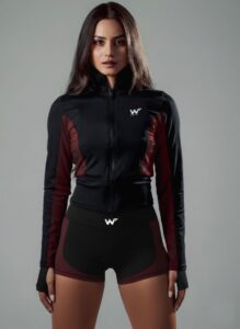 Chaqueta Fiori Negro Rubí - S