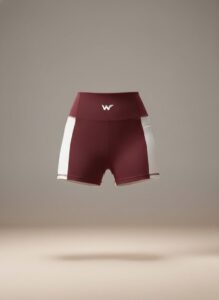 short fiori vinotinto - XS