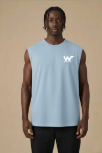 Camisilla básica Celeste - S