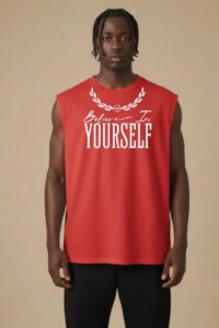 Camisilla Believe roja - S