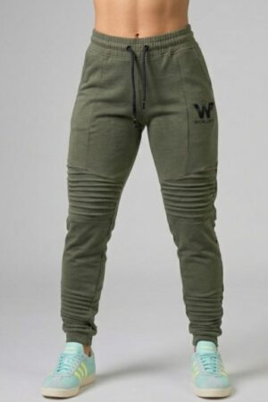 jogger de alforzas verde