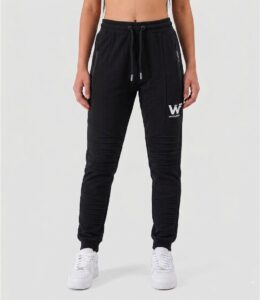 jogger de alforzas negro - S