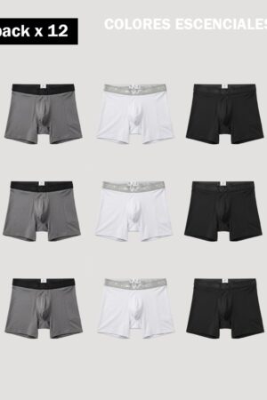Boxer Colores esenciales x 12 Und