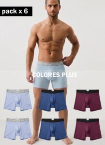 Boxer Colores plus x 6 Und - XL