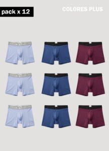 Boxer Colores plus x 12 Und - XL