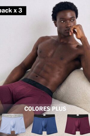 Boxer Colores Plus x 3 Und