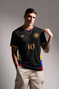 camiseta selección colombia leyenda del dorado  tricolor - L