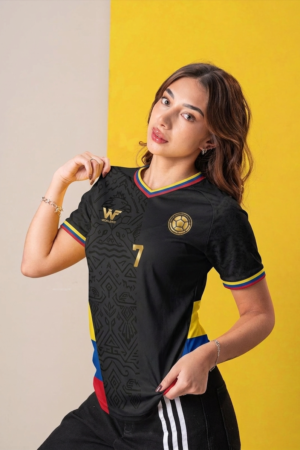 camiseta selección colombia leyenda del dorado  tricolor  dama