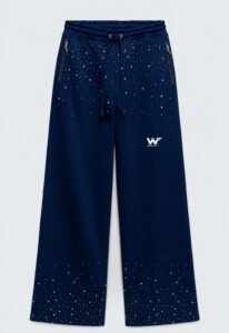 Jogger Baggy con Piedrería Azul - XL