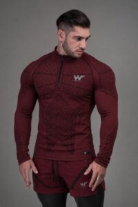 Buzo de Compresión Quantum vinotinto - S