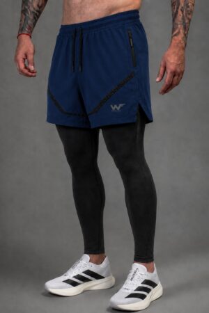 Pantaloneta Running Quantum azul