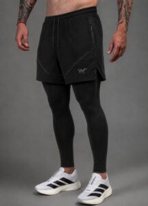Pantaloneta Running Quantum negra - S