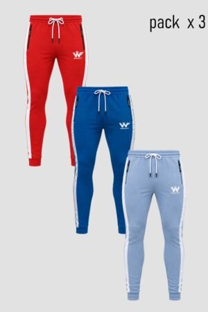 Trio joggers franja lateral