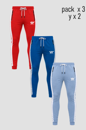 Trio joggers franja lateral